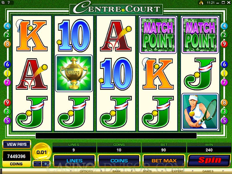 Centre Court Online Casino Game